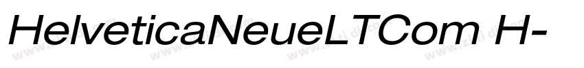HelveticaNeueLTCom H字体转换
